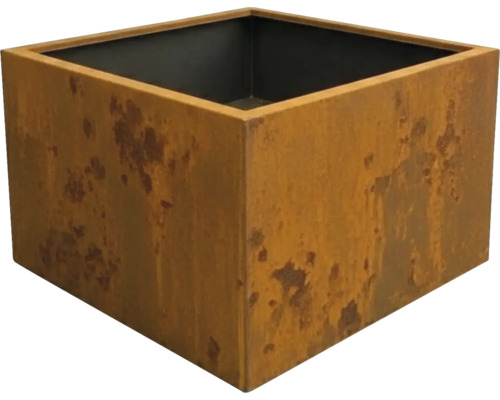 Pflanzkübel Palatino Clara Corten-Stahl 70 x 70 x 50 cm rostfarben Quadratischer Pflanzkübel aus Metall in Rostoptik.