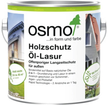 Osmo Holzschutz Öl-Lasur für außen, 2 in 1 Grundierung und Lasur, schützt vor Schimmel und Algen, reicht für circa 65 Quadratmeter.