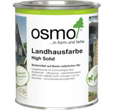 Osmo Landhausfarbe High Solid, deckender Holzanstrich auf Naturölbasis für außen, seidenmatt, Ergiebigkeit für circa 20 Quadratmeter.