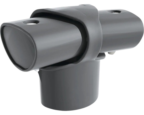T-Verbinder aus Kunststoff für Rundrohre.