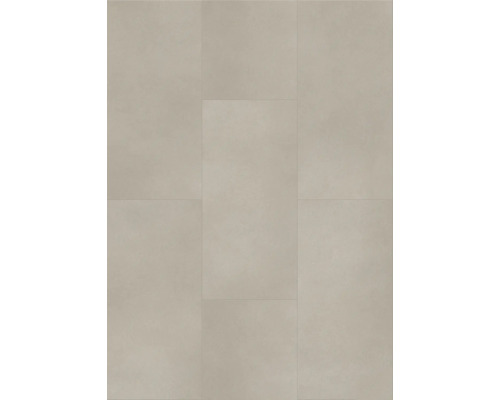 Feinsteinzeug Bodenfliese in Betonoptik, großformatig, grau, matte Oberfläche.