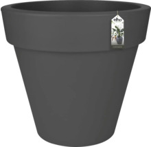 Pot de fleurs rond en plastique de couleur anthracite de Elho