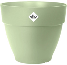 Pot de fleurs Elho vert en plastique de forme ronde avec Elho Logo.