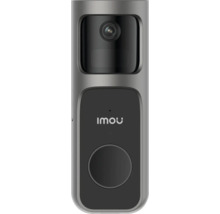Sonnette vidéo intelligente Imou avec caméra et bouton d'appel circulaire.