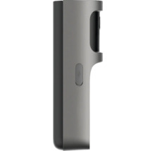 Vue latérale d'une sonnette vidéo avec cache pour port USB.