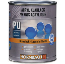 Vernis acrylique Hornbach, renforcé polyuréthane, brillant, extra résistant aux rayures, sans odeur, séchage rapide, Ange Bleu, Hornbach Logo.