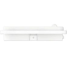 Profilé en plastique blanc avec ouverture de montage.