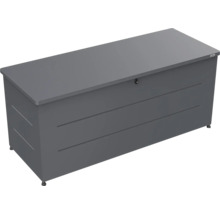 Weka Gartenbox aus Metall in Anthrazit, abschließbar, für Kissen und Gartenutensilien.