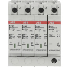 ABB Logo, Überspannungsschutzgerät für Elektroanlagen, 4-polig, Typ 2 und Typ 3 Schutz, 275 Volt.