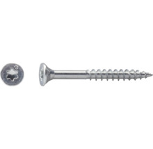 Vis métallique à tête fraisée avec filetage partiel et empreinte Torx.