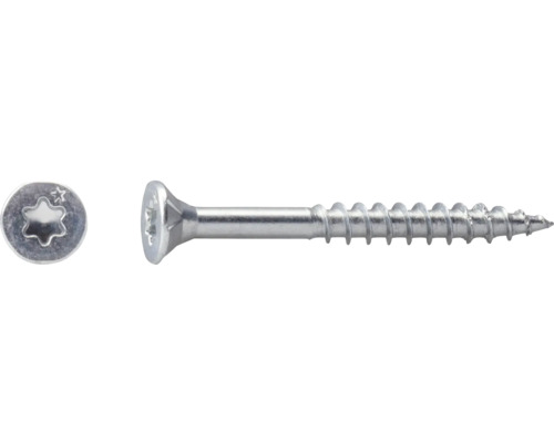 Senkkopfschraube mit Torx-Antrieb und Teilgewinde.