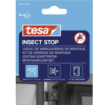 Logo Tesa, kit de serrage de montage Insect Stop, trois pièces, montage simple sans perçage par serrage, convient à toutes les portes Tesa.