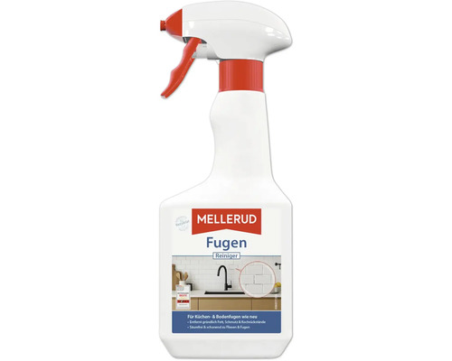 Nettoyant pour joints Mellerud en flacon pulvérisateur pour le nettoyage des joints de cuisine et de sol.