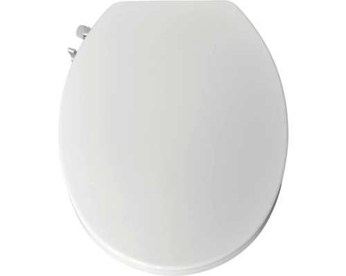 Abattant de toilette blanc avec fonction bidet intégrée et commandes latérales.