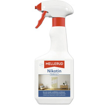 Nettoyant nicotine MELLERUD en flacon pulvérisateur pour l'élimination des dépôts de nicotine.