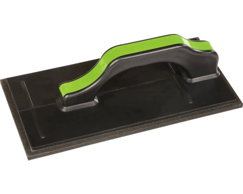 Profi Fugenbrett Hufa 140x280 mm grün Fugbrett mit ergonomischem Griff und schwarzer Belagsplatte.