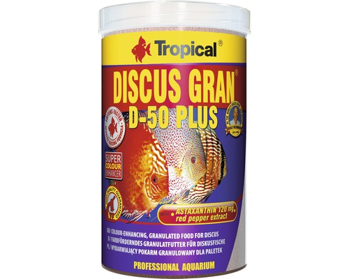 Nourriture granulée Tropical Discus Gran D-50 Plus 1 l
