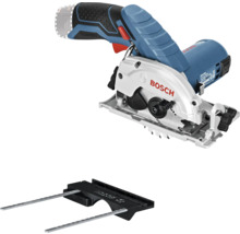 Bosch Akku-Kreissäge mat Parallelanschlag fir präzis Schnëtt an Holz.