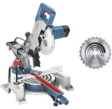 Bosch Kapp- und Gehrungssäge mit zusätzlichem Kreissägeblatt.