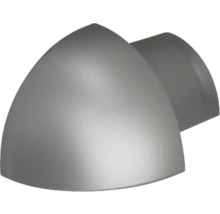 Abdeckkappe fir Handlaf aus Metall an Edelstol-Optik, ofgeronnt Form.