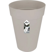 Grauer elho Blumentopf aus recyceltem Kunststoff mit einfachem Bewässerungssystem.