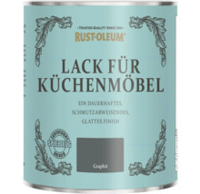 Peinture meubles cuisine Rust-Oleum graphite, finition lisse, durable, résistante à la saleté, certifiée sans danger pour les jouets.