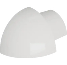 Coude en plastique blanc pour systèmes de tuyauterie