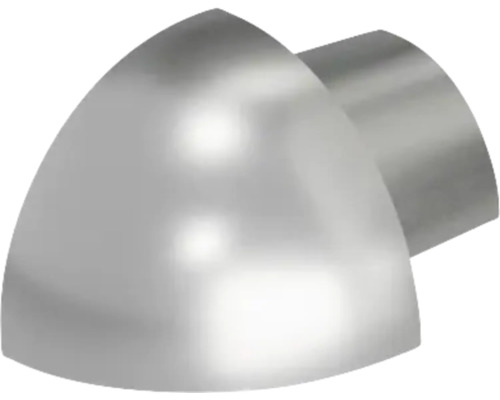 Embout en acier inoxydable pour tubes ronds avec une forme pointue.