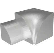 Coin intérieur pour plinthes avec surface structurée et aspect métallique