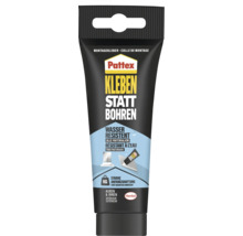 Pattex Kleben statt Bohren Wasserresistent Montagekleber Tube für innen und außen mit starker Anfangshaftung, Pattex Logo, Henkel Logo.