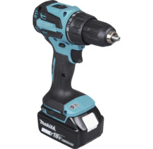 Perceuse à percussion sans fil Makita 18 Volt turquoise et noire avec batterie lithium-ion