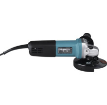 Makita Winkelschleifer 9558HNR für 125 Millimeter Scheiben, Gehäuse in Petrol und Schwarz, mit Netzkabel.