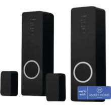 Philips Hue Kontaktsensor Doppelpack in Schwarz, kompatibel mit SMART HOME by hornbach.