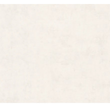 Papier peint texturé avec un effet de crépi subtil en blanc cassé.