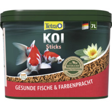 Tetra Logo, nourriture pour poissons Tetra Pond Koi Sticks en seau de 7 litres, bâtonnets de 12 à 15 millimètres, pour des poissons sains.