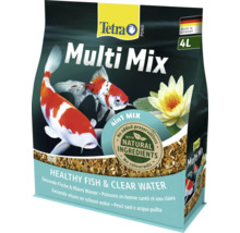 Tetra Pond Multi Mix 4 in 1 Fischfutter für Teichfische, 4 Liter Beutel mit natürlichen Inhaltsstoffen für gesunde Fische und klares Wasser.
