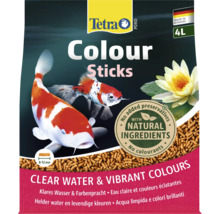 Tetra Pond Colour Sticks, nourriture poissons de bassin, couleurs intenses, eau claire, 4 litres, 8 à 12 millimètres, sans conservateurs, Tetra Logo.