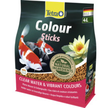 Nourriture pour poissons de bassin Tetra Pond Colour Sticks, 4 litres, avec des ingrédients naturels pour une eau claire et des couleurs éclatantes.