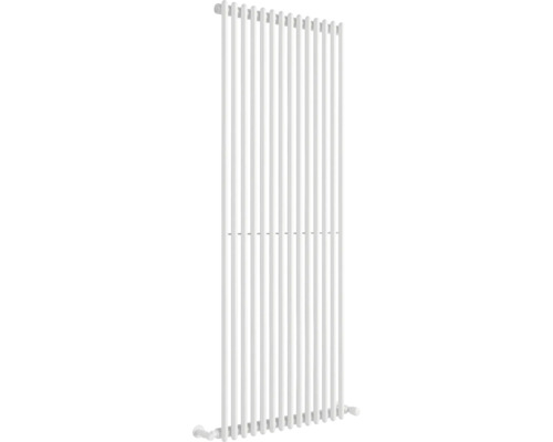 Radiateur tubulaire vertical doté de profilés ronds étroits pour une installation murale.