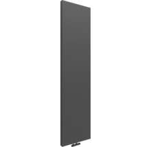 Radiateur design vertical avec face plane de couleur anthracite.