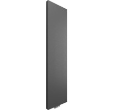 Radiateur design vertical anthracite avec surface structurée.
