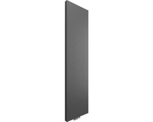Radiateur design vertical anthracite avec surface structurée.
