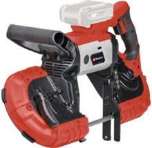 Scie à ruban sans fil Einhell pour métal avec poignée et ruban de scie.