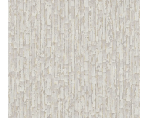 Papier peint intissé avec motif abstrait vertical et surface structurée.