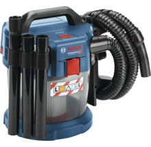 Aspirateur eau et poussière sans fil Bosch Professional GAS 18 Volt-10 Litres classe de poussière L avec réservoir transparent. Logo Bosch.