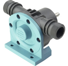 Pompe pour perceuse Wolfcraft en plastique avec raccords filetés et socle de montage
