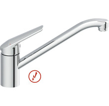 Niederdruck Küchenarmatur Einhandmischer mit langem Schwenkauslauf in Chrom