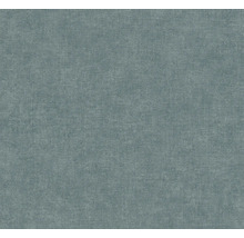 Papier peint avec une structure en lin fine en bleu-gris.