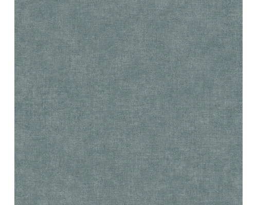 Papier peint avec une structure en lin fine en bleu-gris.