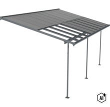 Terrassenüberdachung mit Lamellendach als moderner Wetterschutz für die Terrasse (Image AI modified or generated)